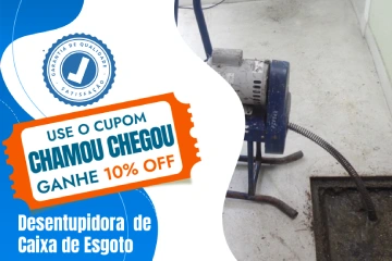Desentupidora de caixa de esgoto Chamou Chegou